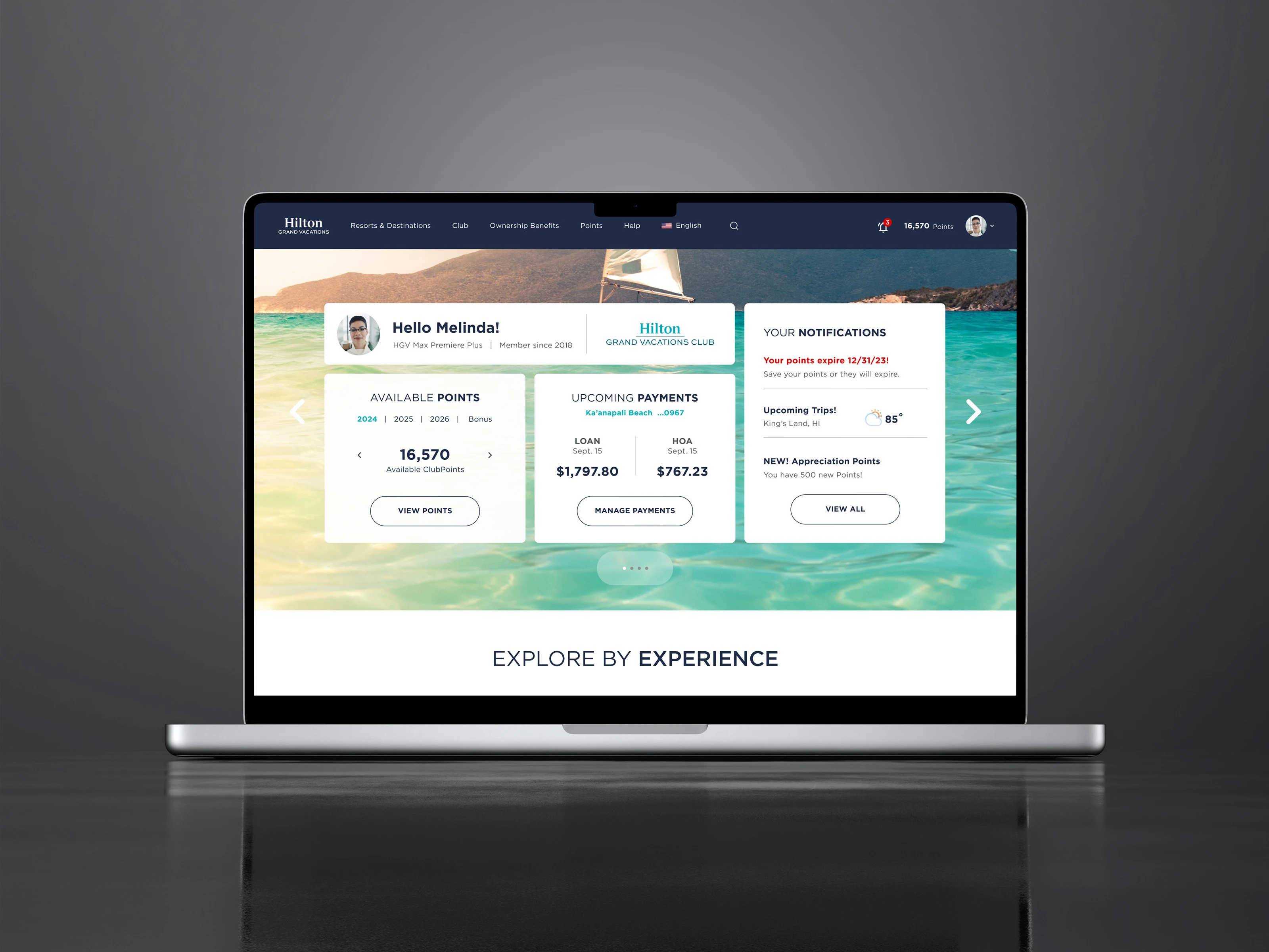 Early desktop exploration for booking surfaces